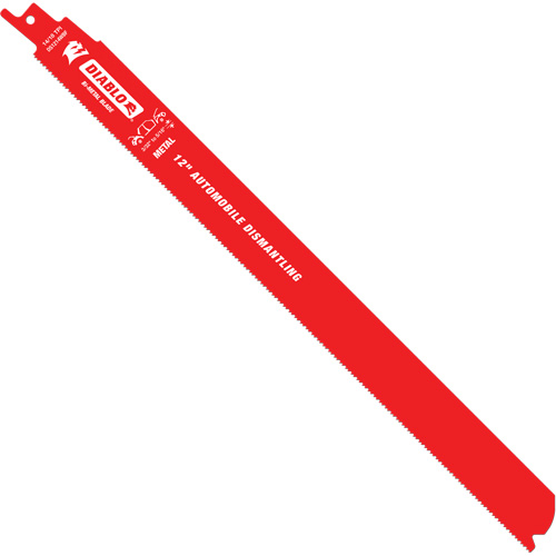 Reciprocating Blade for Auto Dismantling, Bi-Metal, 14-18 TPI, 12" L x 1" W NRZ Safety Inc.