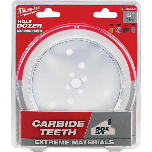 Hole Dozer Hole Saw, 5", 1-5/8" Depth of Cut, Carbide NRZ Safety Inc.