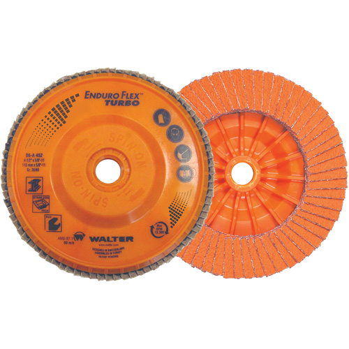Enduro-Flex Turbo Flap Disc, 4-1/2" x 5/8"-11, 36/60 Grit NRZ Safety Inc.