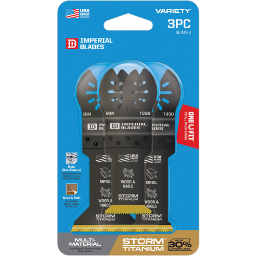 Jeu de lames en titane pour le m&eacute;tal et le bois Storm One Fit NRZ Safety Inc.