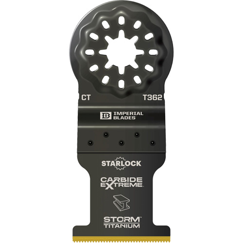 Lame en titane pour le m&eacute;tal Carbide Extreme Storm Starlock NRZ Safety Inc.