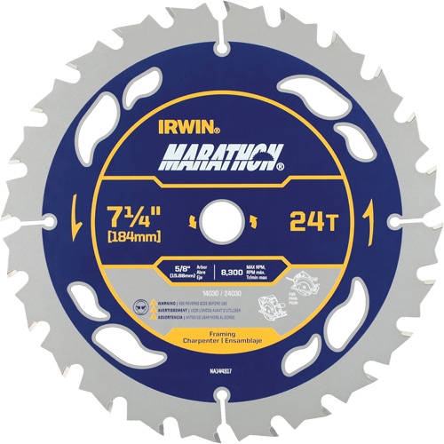 Marathon&reg; Circular Saw Blade, 7-1/4", 24 Teeth NRZ Safety Inc.