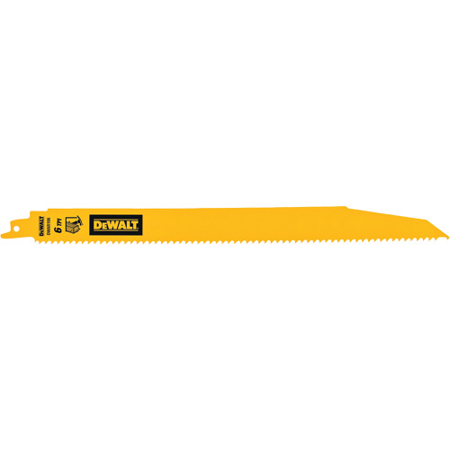 Lame de scie alternative pour d&eacute;molitions, Bim&eacute;tal, 6 Dents par pouce, 12" lo NRZ Safety Inc.