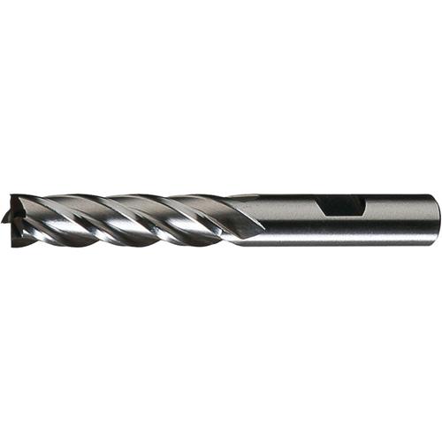 HG-4C Square Finishing End Mill, 1" Dia., 4-1/8" L, 4 Flutes, 3/4" Shank, High Speed Steel NRZ Safety Inc.