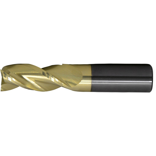 CEM-AM3-ZN Square End Stub End Mill for Aluminum, 3/4" Dia., 3"/76.2 mm L, 3 Flutes, 3/4" Shank, Carbide NRZ Safety Inc.