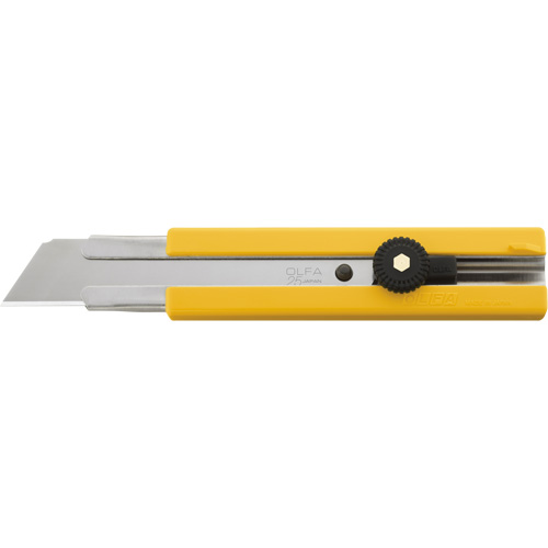 Couteau utilitaire &agrave; lame solide avec poign&eacute;e en caoutchouc, 25 mm, Lame Acier inoxydable NRZ Safety Inc.