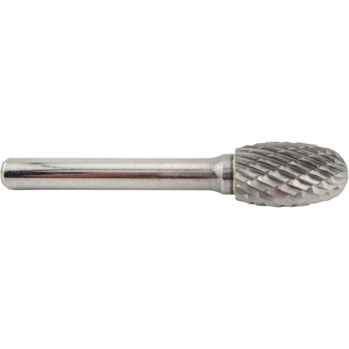 Oval Shape Carbide Shipyard Bur, SE-5, 1/2" Dia., 1/4" Shank, 7/8" Depth of Cut NRZ Safety Inc.