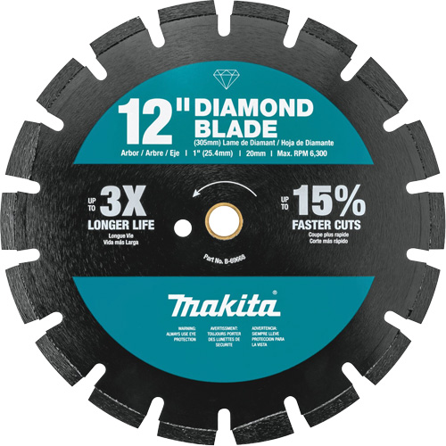 Lame de scie en diamant segment&eacute;e pour usage double NRZ Safety Inc.