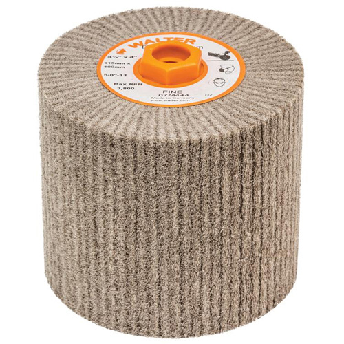 Blendex Surface Conditioning Drum, 4-1/2" Dia. x 4" W, 5/8"-11 Arbor, Fine Grit NRZ Safety Inc.