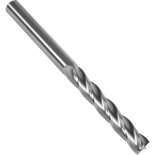 Fraise en bout carr&eacute;e extra longue 30° S137, 5/16" dia., 4" lo, 4 cannelures, 5/16" tige, Carbure NRZ Safety Inc.