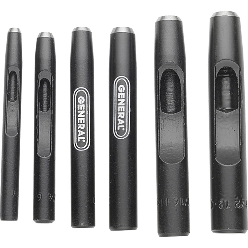 Hollow Steel Punch Set, 6 Pieces NRZ Safety Inc.