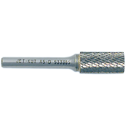 JET-KUT Cylindrical Shape Bur, 1/4" Dia., 1/4" Shank, 5/8" Depth of Cut NRZ Safety Inc.