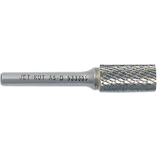 JET-KUT Cylindrical Shape Bur, 3/8" Dia., 1/4" Shank, 3/4" Depth of Cut NRZ Safety Inc.