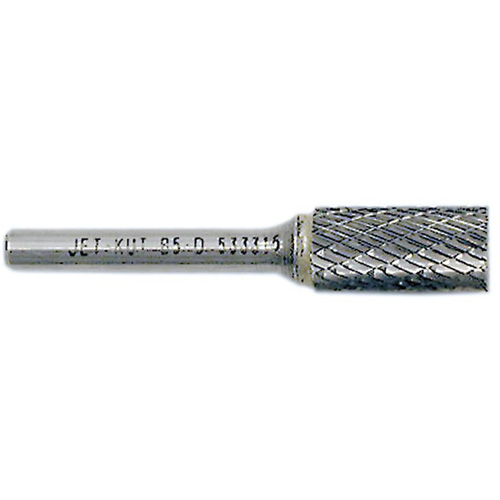 JET-KUT Cylindrical Shape Burr with End Cut, 3/8" Dia., 1/4" Shank, 3/4" Depth of Cut NRZ Safety Inc.