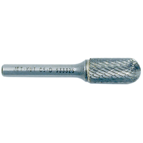 JET-KUT Round Nose Shape Bur, 1/4" Dia., 5/8" Depth of Cut NRZ Safety Inc.
