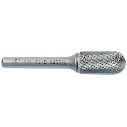 JET-KUT Round Nose Shape Burr, 3/8" Dia., 3/4" Depth of Cut NRZ Safety Inc.