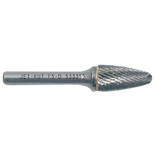 Tree Shape Bur with Radius End, 3/8" Dia., 1/4" Shank, 3/4" Depth of Cut NRZ Safety Inc.