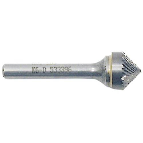 Fraise conique pointue, 1/2" dia., 1/4" Tige, 1/4" Prof. de la coupe NRZ Safety Inc.