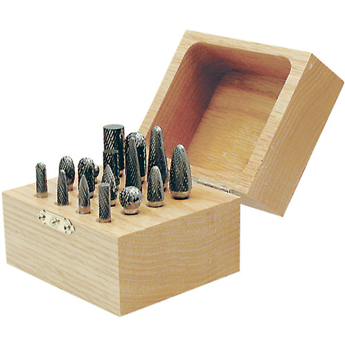 Jeu de fraises au carbure CBK-16 dans un coffret en bois, 16 morcea NRZ Safety Inc.