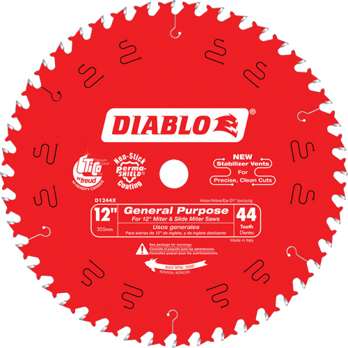 Lames de scie - Usage universel, 12", 44 dents, Pour Bois NRZ Safety Inc.