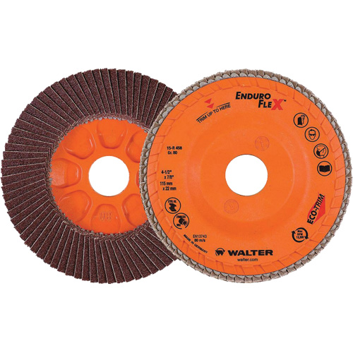Enduro-Flex Flap Disc, 4-1/2" x 7/8", Type 27, 80 Grit, Zirconia Alumina NRZ Safety Inc.
