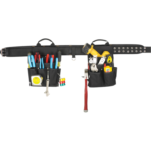 20 Pocket Tool Belt Combo, Polyester, Black NRZ Safety Inc.