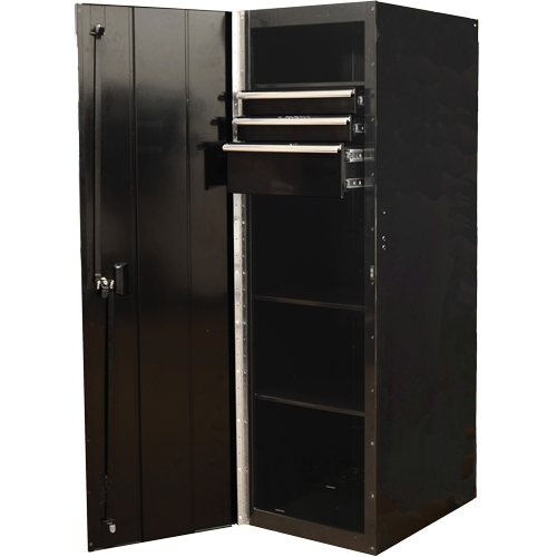 Armoire lat&eacute;rale s&eacute;rie RX, 3 tiroirs, 19" la x 25" p x 61" h, Noir NRZ Safety Inc.