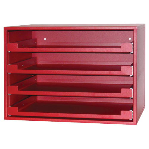 Compartment Rack, 15" D x 21" W x 15" H, Red NRZ Safety Inc.