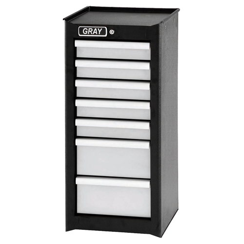 Side Rider Cabinet, 7 Drawers, 14-3/4" W x 18" D x 33.34" H, Black NRZ Safety Inc.