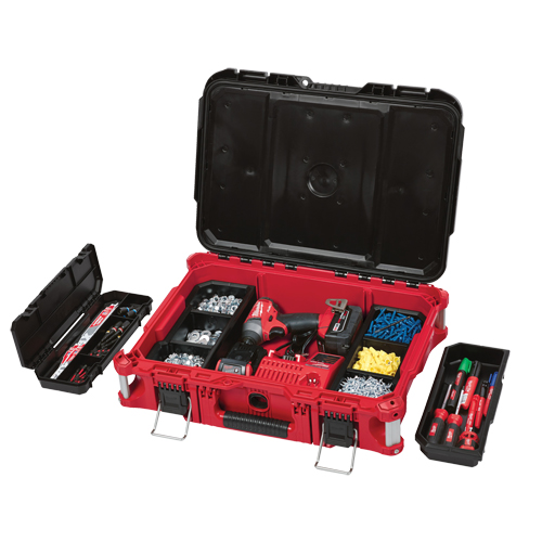 Packout Tool Box, 22" x 16" x 7", Black/Red NRZ Safety Inc.