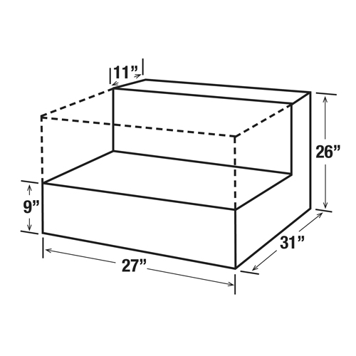 Steel Fuel Transfer Tank, Steel, 48 gal. Capacity, White NRZ Safety Inc.