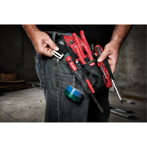 Compact Utility Pouch, Multiple Tool Holder, Nylon, 7 Pockets NRZ Safety Inc.