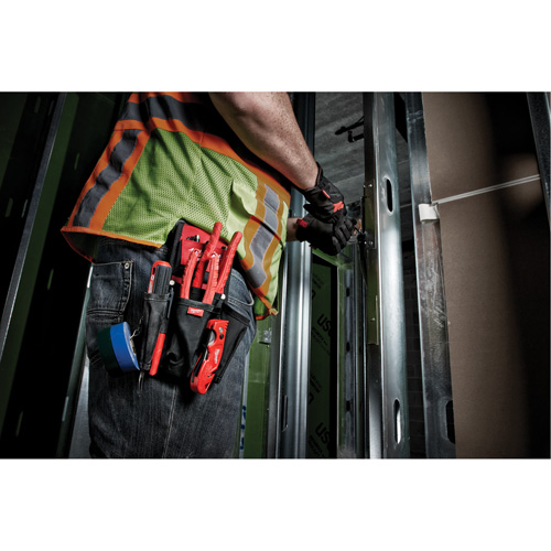 Compact Utility Pouch, Multiple Tool Holder, Nylon, 7 Pockets NRZ Safety Inc.