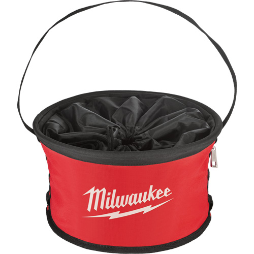 Sac range-tout style parachute, 11-4/5" lo x 11-4/5" la x 11" h, Nylon, Noir/Rouge NRZ Safety Inc.