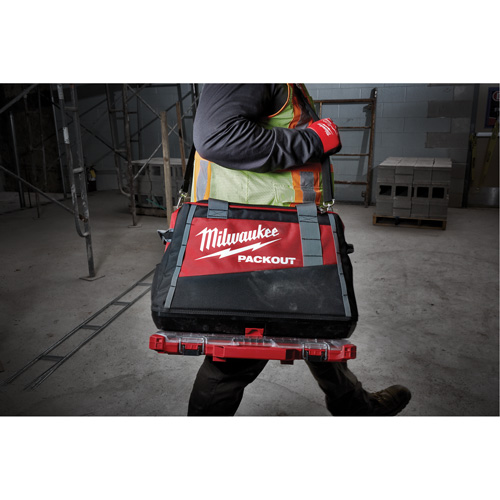 Packout Tool Bag, Ballistic Nylon, 2 Pockets, Black/Red NRZ Safety Inc.