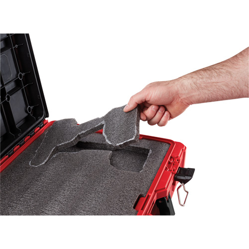 Packout Tool Case with Customizable Insert, 20-7/10" x 15-1/5" x 6-1/5", Black/Red NRZ Safety Inc.