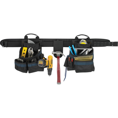 Ceinture &agrave; outils pour &eacute;lectricien, Polyester, Noir NRZ Safety Inc.