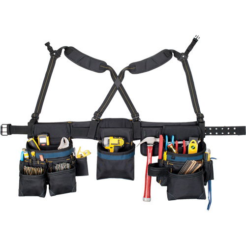 Ceinture &agrave; outils pour menuisier, Polyester, Noir NRZ Safety Inc.