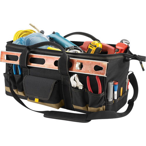 Sac &agrave; outils MEGAMOUTH, Polyester, 32 pochettes, Noir NRZ Safety Inc.