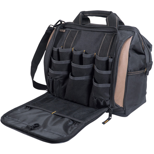 Multi-Compartment Tool Carrier, Polyester, 33 Pockets, Black NRZ Safety Inc.