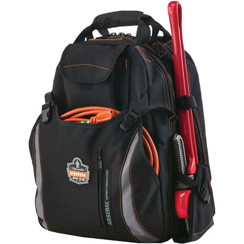 Sac &agrave; dos pour outils 5843 Arsenal, 13-1/2" lo x 8-1/2" la, Noir, Polyester NRZ Safety Inc.