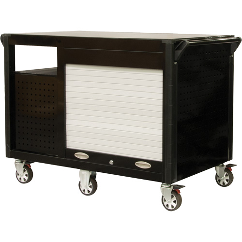 Industrial Cart, 12 Drawers, 31-5/8" L x 52-1/2" W x 40-1/4" H, Black/Orange NRZ Safety Inc.