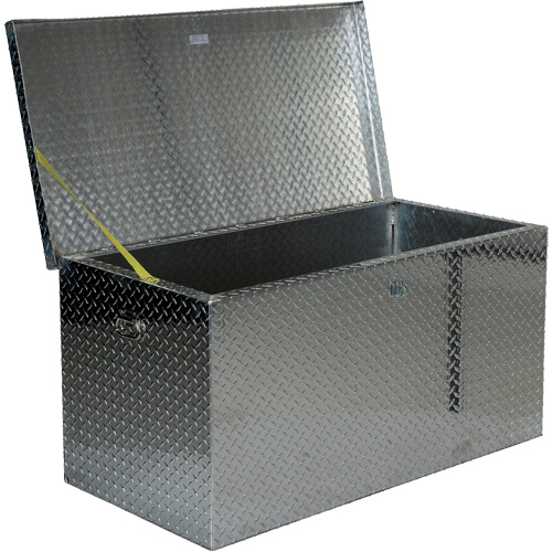 Aluminum Treadplate Portable Tool Box, 25-1/16" D x 49-1/4" W x 24" H, Silver NRZ Safety Inc.