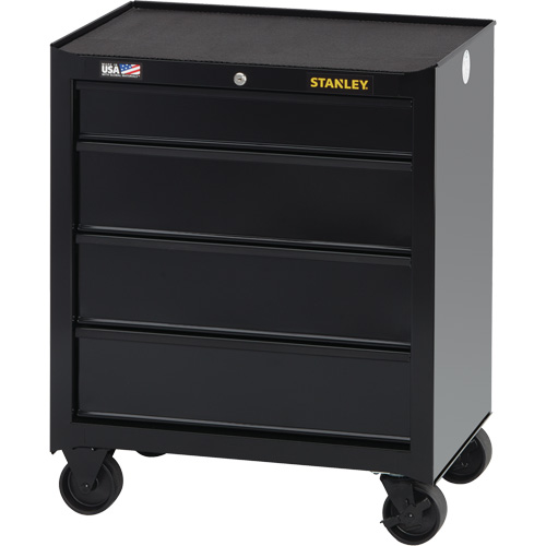 100 Series Rolling Tool Chest, 4 Drawers, 26-1/2" W x 18" D x 32" H, Black NRZ Safety Inc.