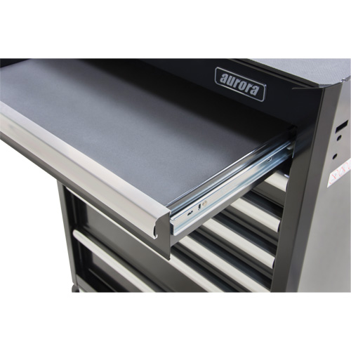 Industrial Tool Cart, 7 Drawers, 27" W x 18-3/4" D x 39" H, Black NRZ Safety Inc.