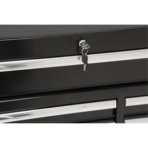 Industrial Tool Cart, 11 Drawers, 41" W x 18-3/4" D x 39-1/3" H, Black NRZ Safety Inc.