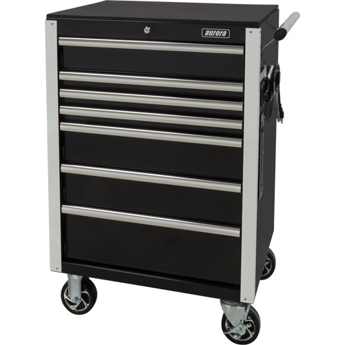 Chariot &agrave; outils &agrave; usage intensif, 7 tiroirs, 28" la x 22" p x 42-3/8" h, Noir NRZ Safety Inc.