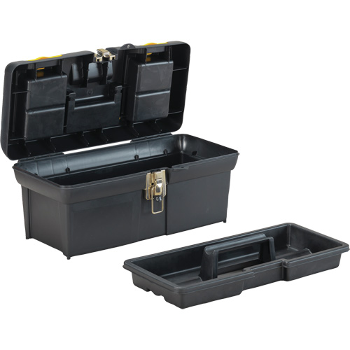 Coffre &agrave; outils avec plateau de s&eacute;rie 2000, 16" la x 7-1/10" p x 8-1/10" h, Noir/Jaune NRZ Safety Inc.