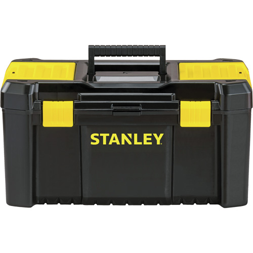 Essential&reg; Tool Box with Tray, 19" W x 9-7/8" D x 9-3/4" H, Black/Yellow NRZ Safety Inc.