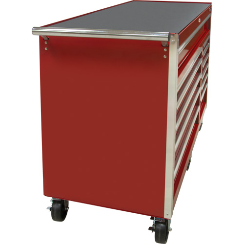 Chariot &agrave; outils industriel, 12 tiroirs, 56" la x 24-1/2" p x 38-1/8" h, Rouge NRZ Safety Inc.
